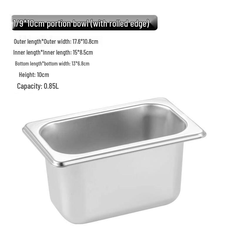 Stainless Steel Gastronorm Food Pan 201 SS 1.2mm Rolled Edge
Stainless Steel Gastronorm Food Pan 201 SS 1.2mm Rolled Edge