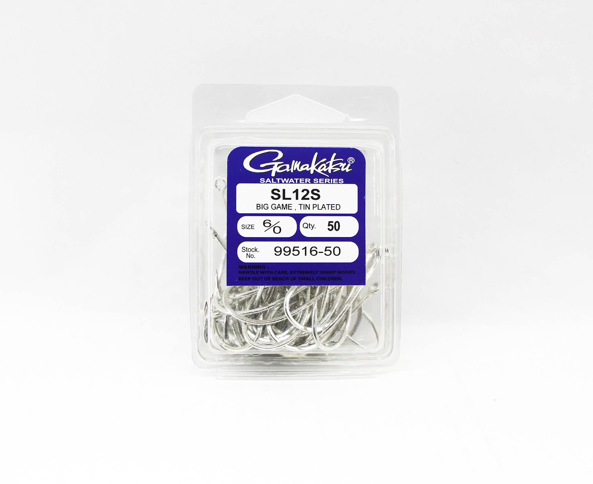 Gamakatsu SL12S Big Game Оловянный крючок Размер 6/0, 50 в упаковке (6887) 
Gamakatsu SL12S Big Game Оловянный крючок Размер 6/0, 50 в упаковке (6887)