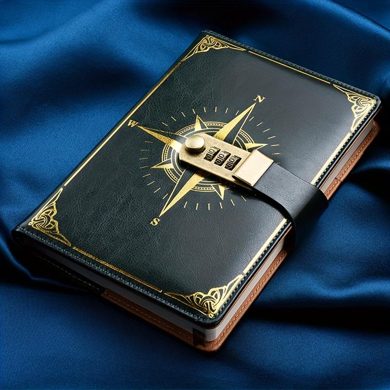 Зошит із замком для блокування паролем Блокнот для студентів формату A5 із замком. Ретро-книжка з паролем, навчальний блокнот, офісне приладдя, бізнес-блокнот. рожевий