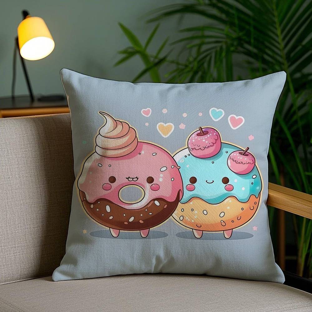 Food lovers Cartoon Cute Donuts Pillow Case Anti-dustmite Pillowcase Invisible zipper silky short plush Sofa cushion cover 12x12Inch
Food lovers Cartoon Cute Donuts Pillow Case Anti-dustmite Pillowcase Invisible zipper silky short plush Sofa cushion cover 12x12Inch