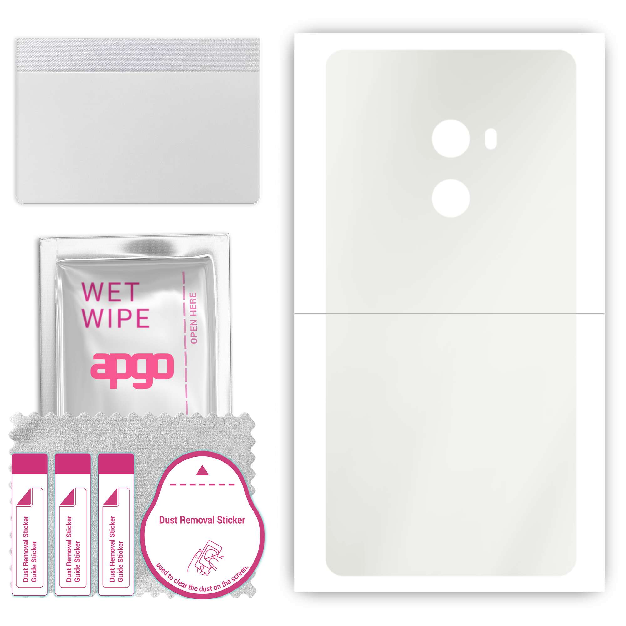 apgo MATTE Protective Skin Sticker for the back compatible with Xiaomi Mi Mix, Wrap Film, Hydrogel Film, Flexible, Soft TPU with positioning layer eas
apgo MATTE Protective Skin Sticker for the back compatible with Xiaomi Mi Mix, Wrap Film, Hydrogel Film, Flexible, Soft TPU with positioning layer eas