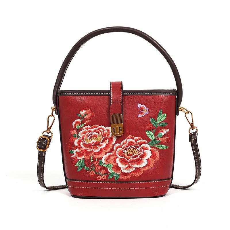 Китайский стиль, высокое качество, большая вместимость, мягкая и прочная, модная, изысканная, новая, легкая роскошь, повседневная, на плечо, через плечо, дамская сумочка красный