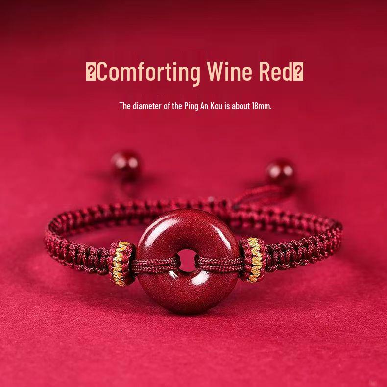 Cinnabar Zodiac Bracelet: Red String with Purple Gold Sand Accent, Hand-Woven Gift for Men and Women.
Cinnabar Zodiac Bracelet: Red String with Purple Gold Sand Accent, Hand-Woven Gift for Men and Women.