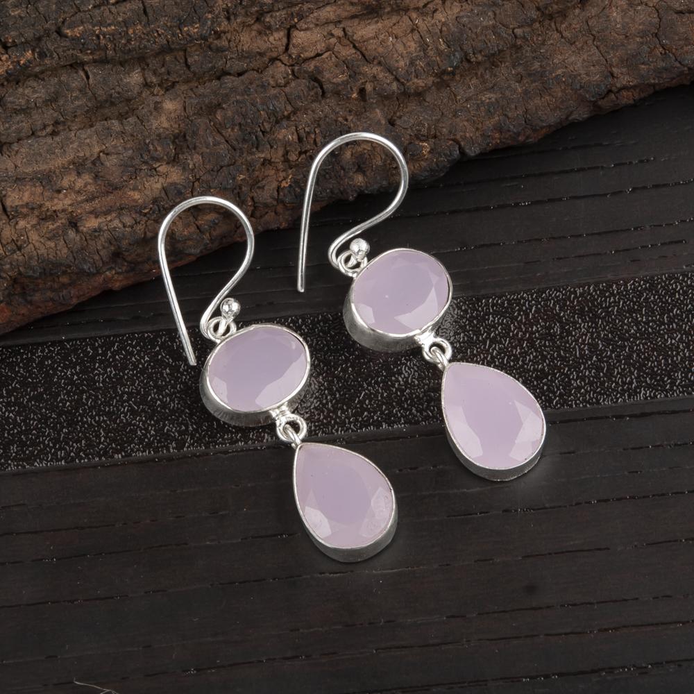 Rose Chalcedony Gemstone Jewelry, 925 Sterling Silver Jewelry Earrings, Beautiful Handmade Protecting Jewelry, Gift For Mother 1.88 Inches рожевий
Rose Chalcedony Gemstone Jewelry, 925 Sterling Silver Jewelry Earrings, Beautiful Handmade Protecting Jewelry, Gift For Mother 1.88 Inches рожевий
