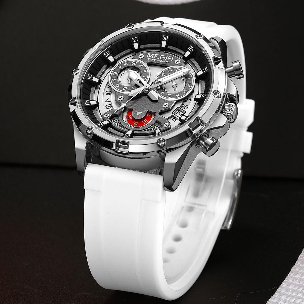 Men s Quartz Watch with White Silicone Strap Luminous Hands Fashion Sport Waterproof Chronograph Wristwatch with Calendar синій
Men s Quartz Watch with White Silicone Strap Luminous Hands Fashion Sport Waterproof Chronograph Wristwatch with Calendar синій
