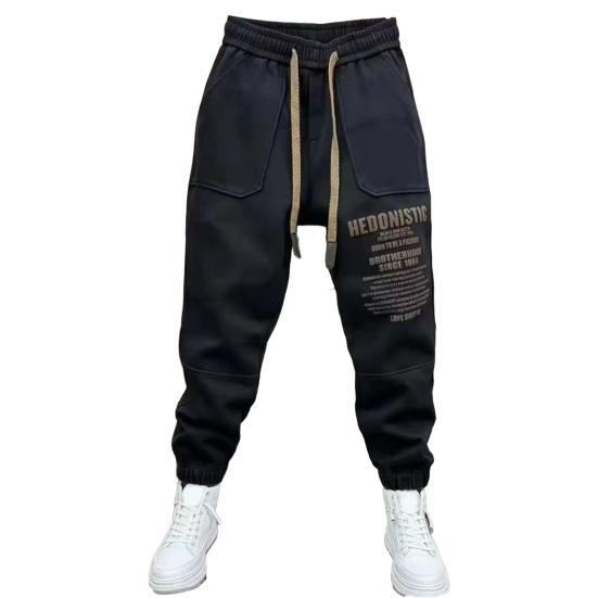 Осенние свободные спортивные мужские гангстерские красивые жареные уличные модели весенне-осенних повседневных брюк размера плюс M чёрный
Осенние свободные спортивные мужские гангстерские красивые жареные уличные модели весенне-осенних повседневных брюк размера плюс M чёрный