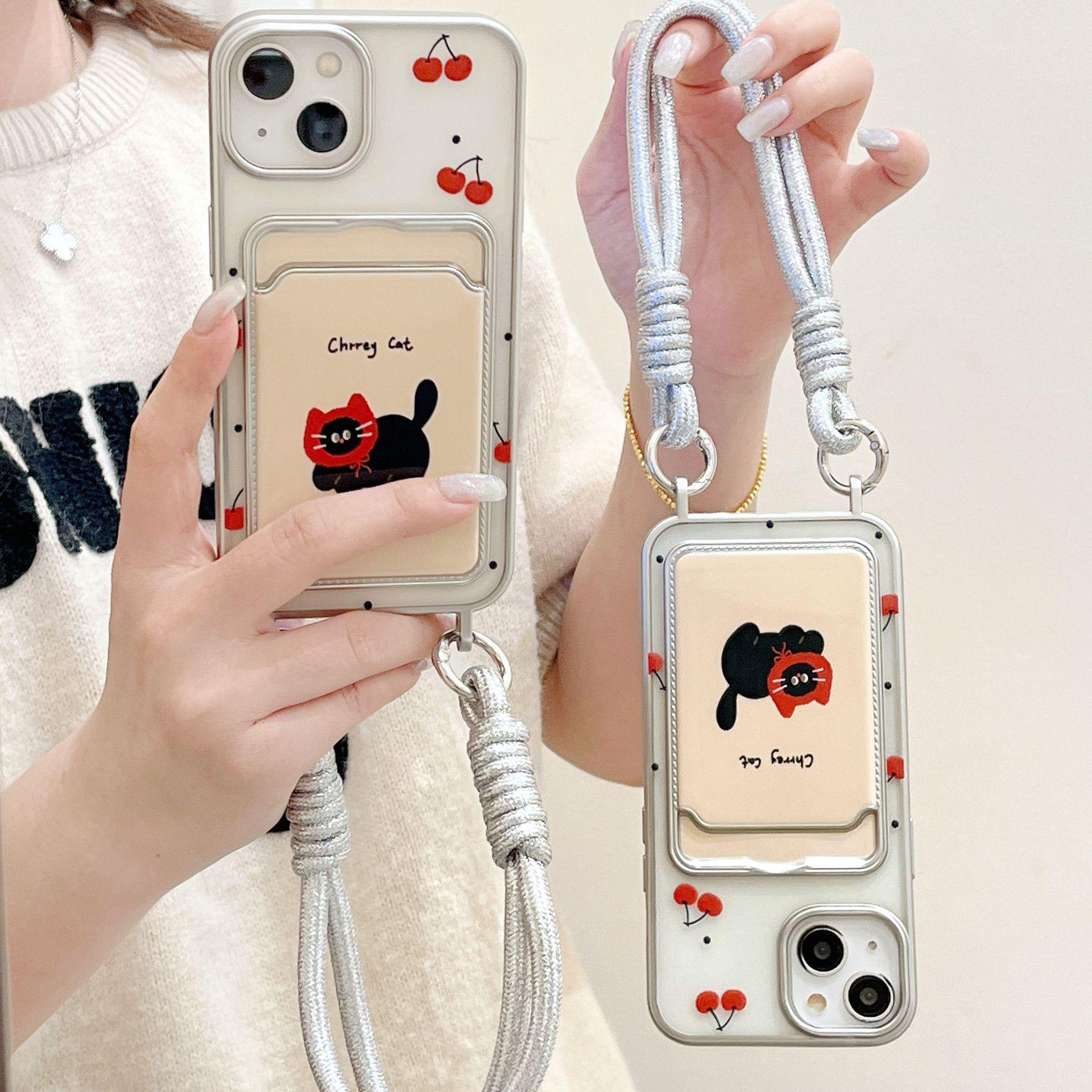 Transparent Electroplated Cat Card Holder Lanyard for iPhone 16 Pro Max/15 Pro Case iPhone 14 Pro
Transparent Electroplated Cat Card Holder Lanyard for iPhone 16 Pro Max/15 Pro Case iPhone 14 Pro
