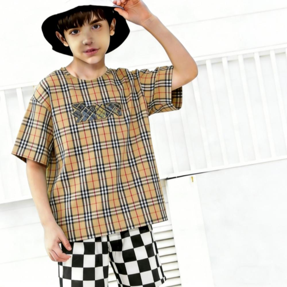 Grid Block Printed Kids T-shirt and Shorts 2 Piece Set Summer Casual Outfit for Boys and Girls Kids Clothing 100
Grid Block Printed Kids T-shirt and Shorts 2 Piece Set Summer Casual Outfit for Boys and Girls Kids Clothing 100