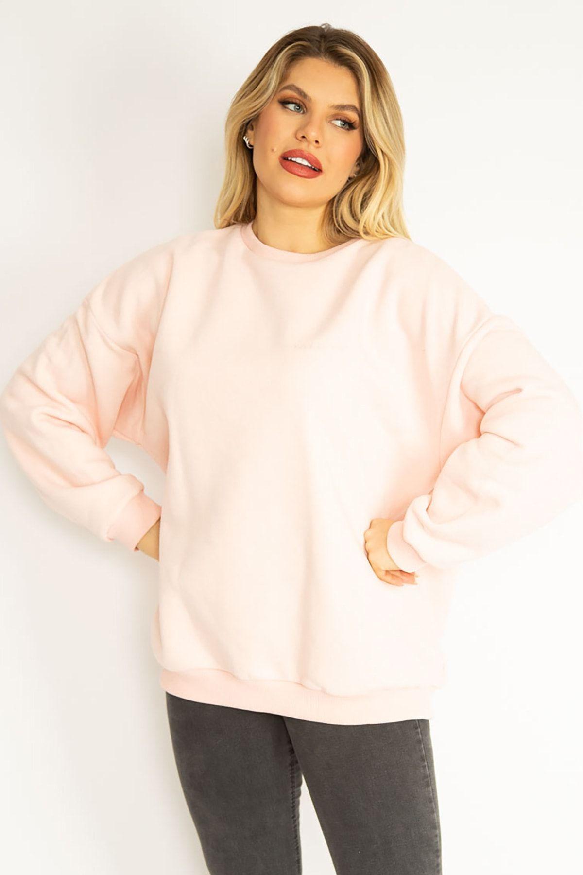 Women s Style Big Size Sweatshirt Large Size Pink 3 Threads Fleece Sweatshirt 4XL
Women s Style Big Size Sweatshirt Large Size Pink 3 Threads Fleece Sweatshirt 4XL
