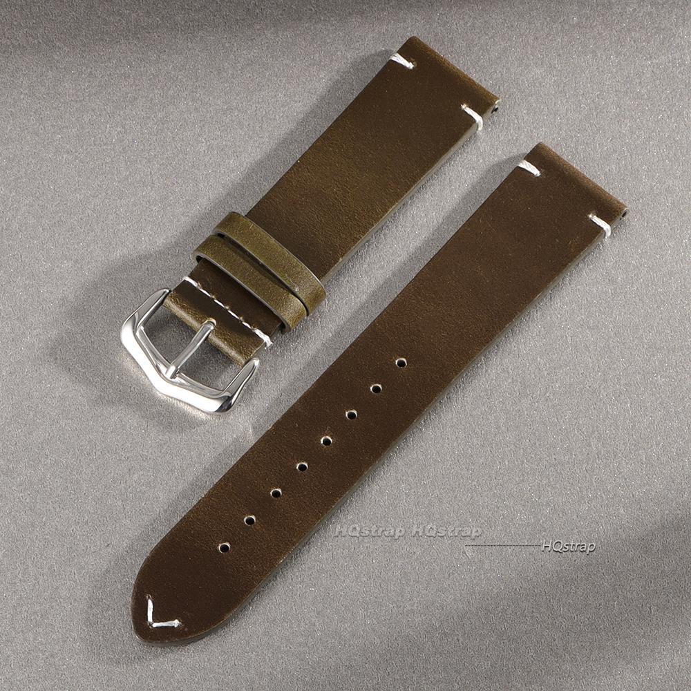 Handmade Stitching Cowhide Strap Vintage Oil Wax Leather Watch Band for Smartwatch Wristband 18mm 19mm 20mm 21mm 22mm 24mm Belt 18mm зелёный
Handmade Stitching Cowhide Strap Vintage Oil Wax Leather Watch Band for Smartwatch Wristband 18mm 19mm 20mm 21mm 22mm 24mm Belt 18mm зелёный
