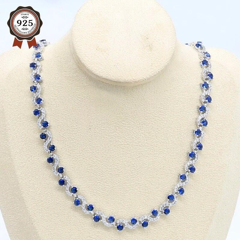 Серебряное ожерелье для женщин с геометрическим синим зеленым кристаллом, свадебные украшения, бесплатная подарочная коробка
Серебряное ожерелье для женщин с геометрическим синим зеленым кристаллом, свадебные украшения, бесплатная подарочная коробка