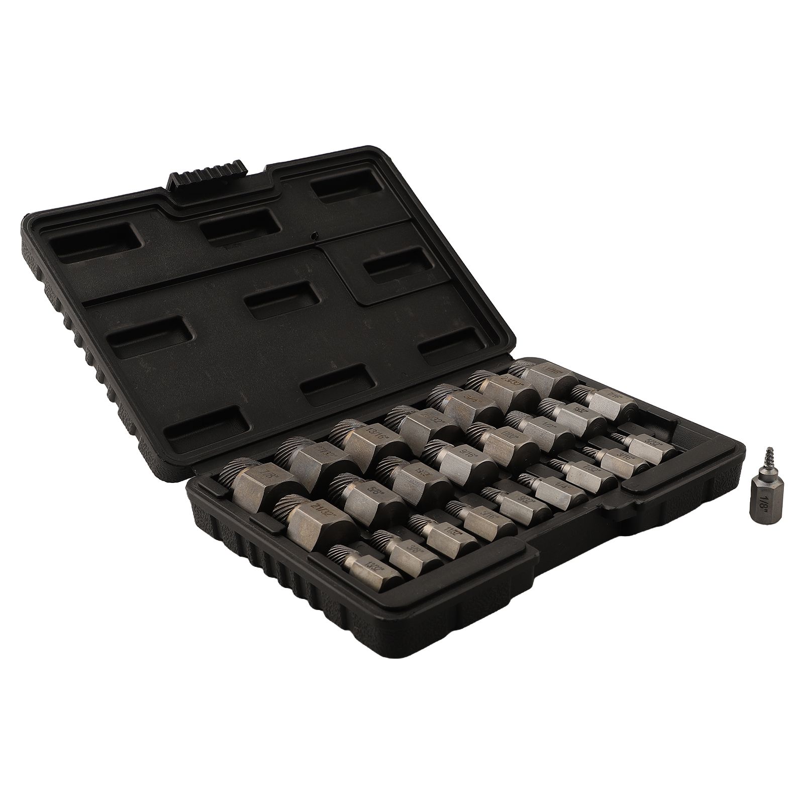 Time saving 25pcs Screw Extractor Set for Quick and Easy Screw Removal with Hex Head Bit Socket Wrench Bolt Remover China Mainland
Time saving 25pcs Screw Extractor Set for Quick and Easy Screw Removal with Hex Head Bit Socket Wrench Bolt Remover China Mainland