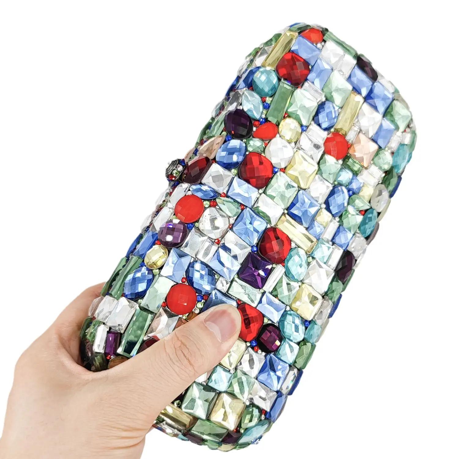 Boutique De FGG Colorful-Stones Women Crystal Clutch Evening Bags Wedding Party Rhinestones Handbags Bridal Minaudiere Purse Small Clutch
Boutique De FGG Colorful-Stones Women Crystal Clutch Evening Bags Wedding Party Rhinestones Handbags Bridal Minaudiere Purse Small Clutch