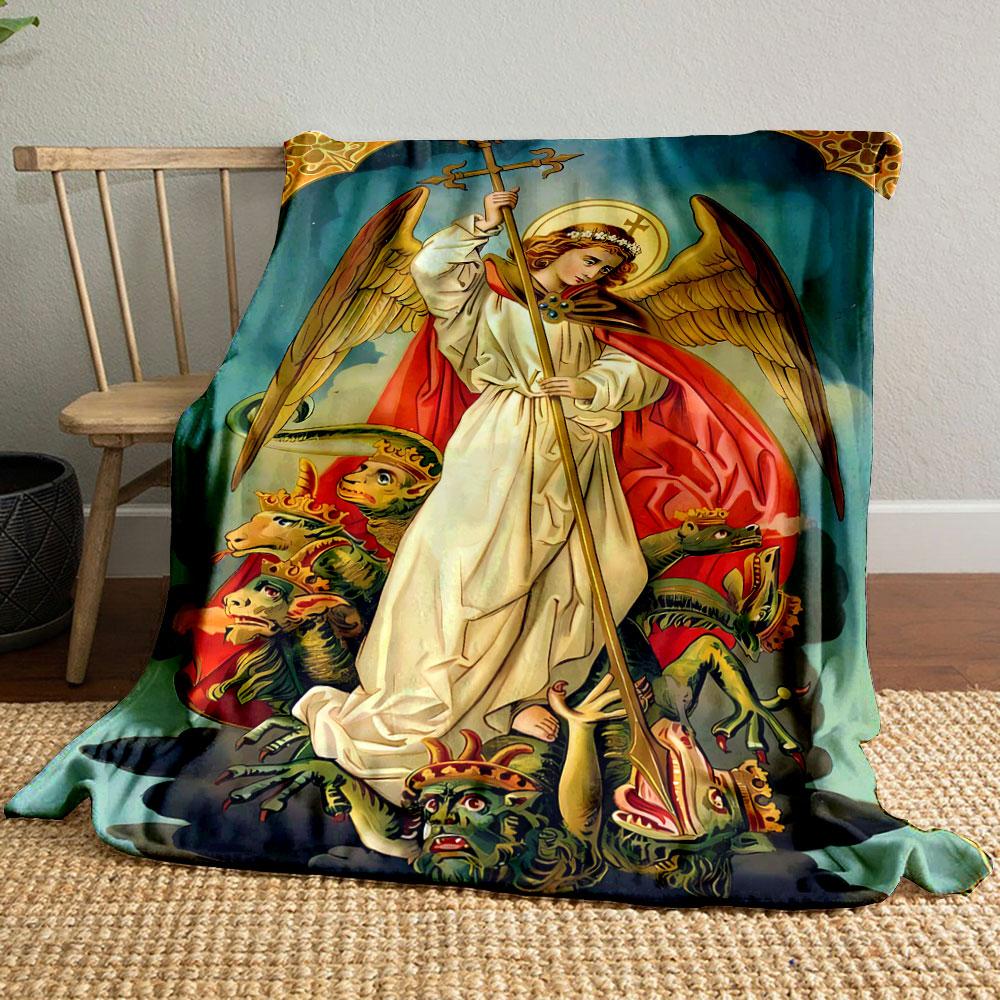 Archangel Michael Dragon Blanket bedroom Blanket for Livingroom Couch lunch break Soft throw for Friend s festival Gift 80cm x 120cm
Archangel Michael Dragon Blanket bedroom Blanket for Livingroom Couch lunch break Soft throw for Friend s festival Gift 80cm x 120cm