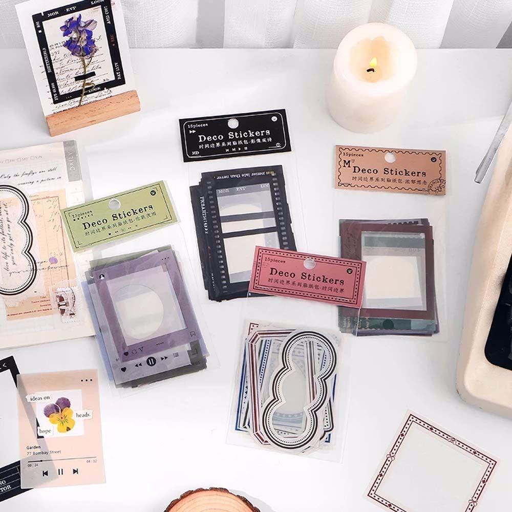 Background Decorative Stationery Stickers Vintage Gear of Memory Frame Series Stickers PET Stickers 4
Background Decorative Stationery Stickers Vintage Gear of Memory Frame Series Stickers PET Stickers 4
