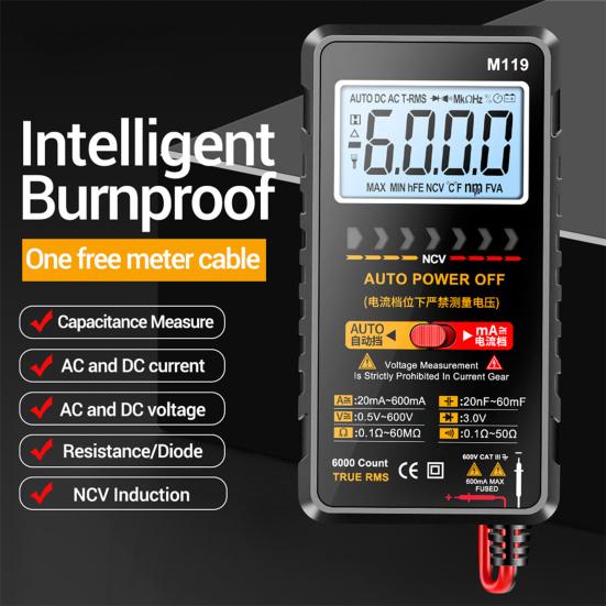 Ручной мультиметр с автоматическим выбором диапазона, высокоточный практический цифровой мультиметр тока, завод
Ручной мультиметр с автоматическим выбором диапазона, высокоточный практический цифровой мультиметр тока, завод