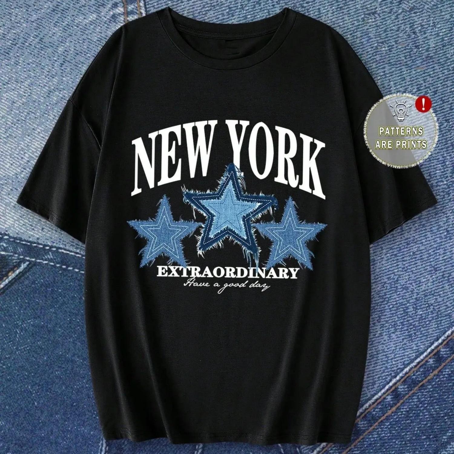 Summer s Faux Denim Print Pattern T-Shirt - Loose and Breathable Cotton Short Sleeve Casual Travel Vacation Top S чёрный
Summer s Faux Denim Print Pattern T-Shirt - Loose and Breathable Cotton Short Sleeve Casual Travel Vacation Top S чёрный