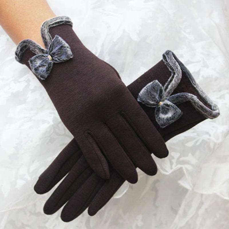 Ladies Outdoor Cycling Gloves, Non Suede And Thickened Butterfly Knot Touch Screen Gloves, Warm And Stylish коричневий
Ladies Outdoor Cycling Gloves, Non Suede And Thickened Butterfly Knot Touch Screen Gloves, Warm And Stylish коричневий