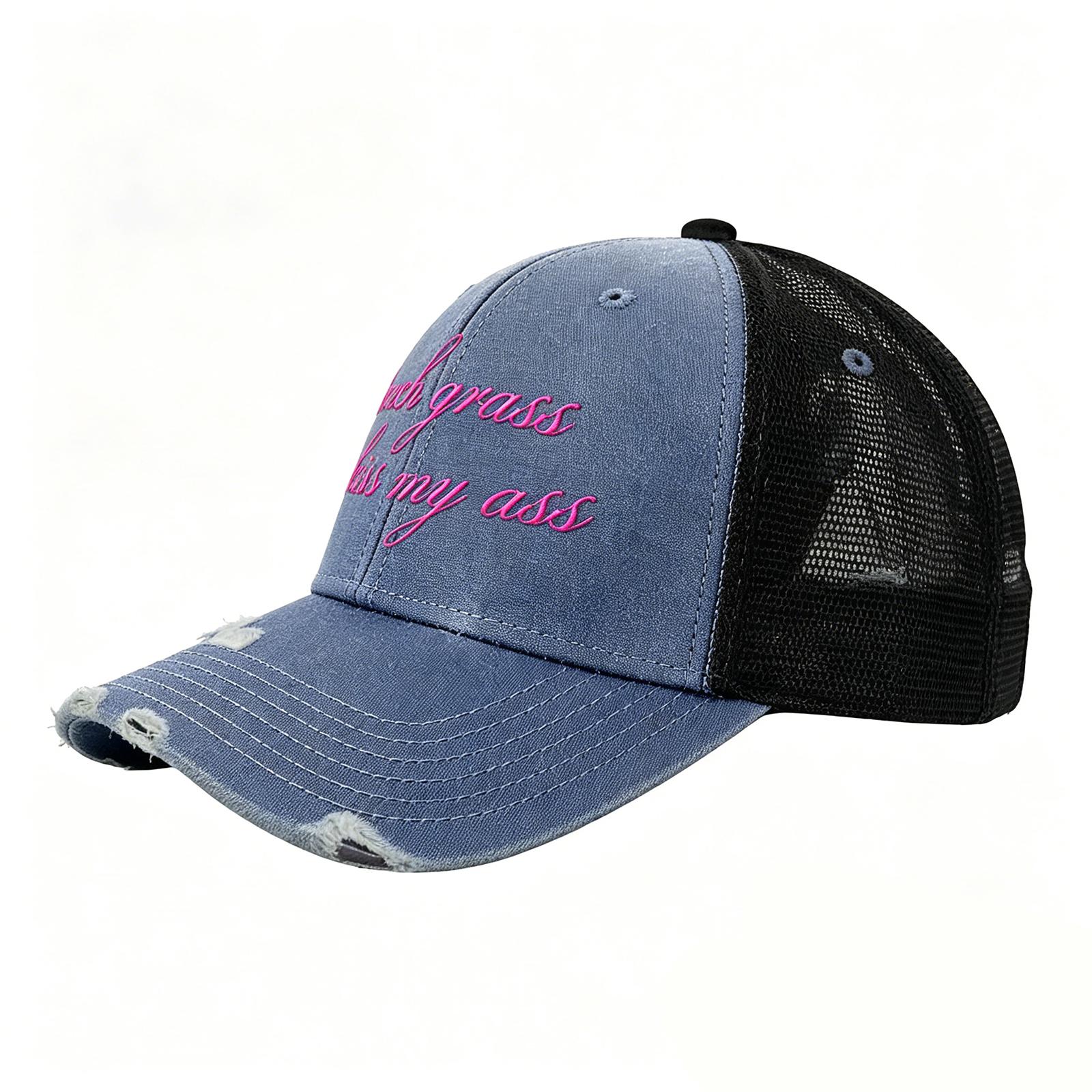 Embroidered Adjustable Baseball Cap Distressed Denim Front Panel Mesh Back Trucker Hat Casual Outdoor Headwear one size синий
Embroidered Adjustable Baseball Cap Distressed Denim Front Panel Mesh Back Trucker Hat Casual Outdoor Headwear one size синий