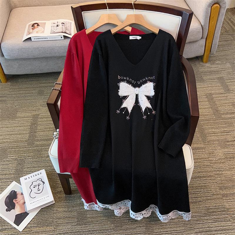 Plus Size Women s V-Neck Sweater Dress, Bust Sizes 150/160, Loose Fit, Suitable for 300+ lbs. 4XL чорний
Plus Size Women s V-Neck Sweater Dress, Bust Sizes 150/160, Loose Fit, Suitable for 300+ lbs. 4XL чорний