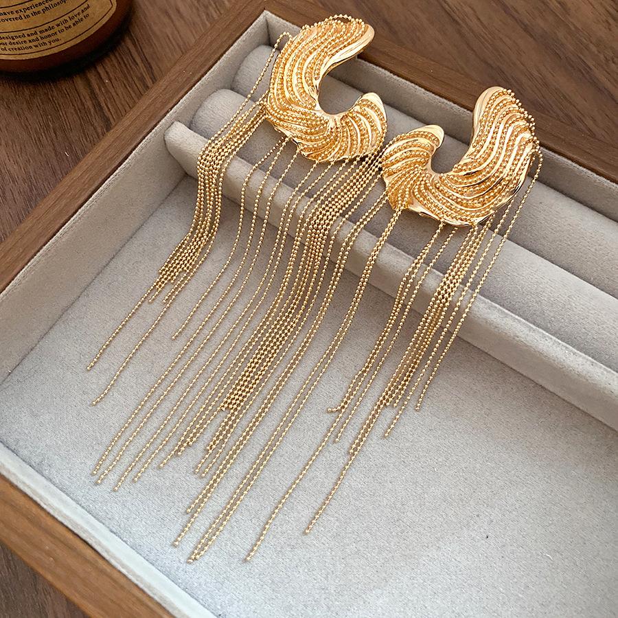 Silver Needle C-Shaped Fringe Earrings New Niche Design Sense Fashion Delicate Earrings Light Luxury Premium Earrings
Silver Needle C-Shaped Fringe Earrings New Niche Design Sense Fashion Delicate Earrings Light Luxury Premium Earrings