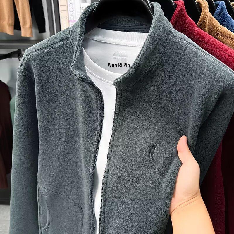 Men s Double-Sided Sherpa Fleece Jacket - Thickened, Zippered Winter Sweatshirt 2XL сірий колір
Men s Double-Sided Sherpa Fleece Jacket - Thickened, Zippered Winter Sweatshirt 2XL сірий колір