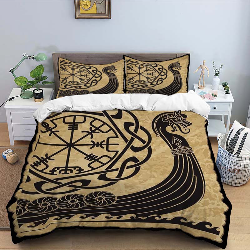 Viking Duvet Cover King Scandinavian Folklore Motifs Bedding Set Microfiber Northern Germanic Culture Mjollnir Comforter Cover EU Single(135x200cm)
Viking Duvet Cover King Scandinavian Folklore Motifs Bedding Set Microfiber Northern Germanic Culture Mjollnir Comforter Cover EU Single(135x200cm)