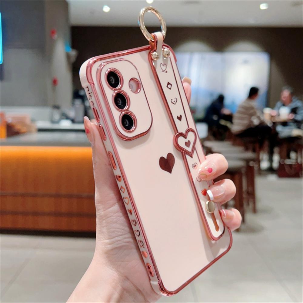 For Samsung Galaxy A56 5G Case Wristband Kickstand Love Heart TPU Phone Cover Finger Holder Black
For Samsung Galaxy A56 5G Case Wristband Kickstand Love Heart TPU Phone Cover Finger Holder Black