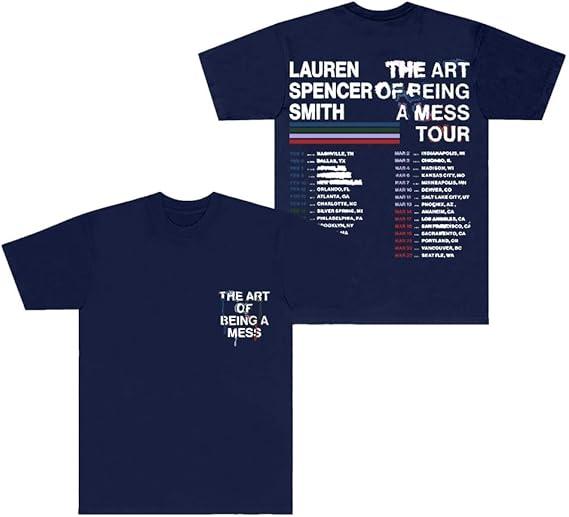 Lauren Spencer Smith The Art of Being A Mess Tour TShirts Women Unisex Fashion Crewneck Short Sleeve Tee 4XL
Lauren Spencer Smith The Art of Being A Mess Tour TShirts Women Unisex Fashion Crewneck Short Sleeve Tee 4XL