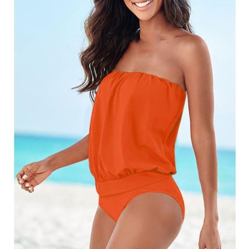 Solid color multi-size tube top off-the-shoulder one-word shoulder sexy one-piece swimsuit beach triangle swimsuit H XXXL помаранчевий
Solid color multi-size tube top off-the-shoulder one-word shoulder sexy one-piece swimsuit beach triangle swimsuit H XXXL помаранчевий