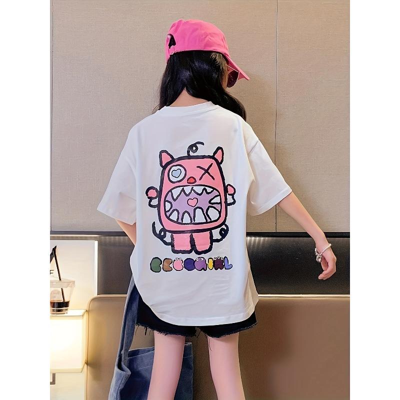 European sizes Girls Summer T-Shirt- Casual and Loose Fit with Cute Cartoon Print, Machine Washable 98cm
European sizes Girls Summer T-Shirt- Casual and Loose Fit with Cute Cartoon Print, Machine Washable 98cm