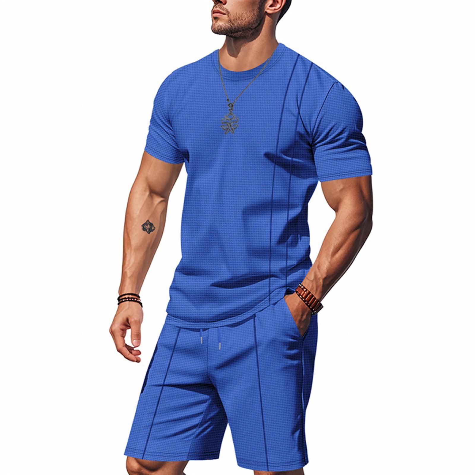 Men s Summer Men s Color Round Neck Men s Summer Short-sleeved Shorts Men XXL
Men s Summer Men s Color Round Neck Men s Summer Short-sleeved Shorts Men XXL