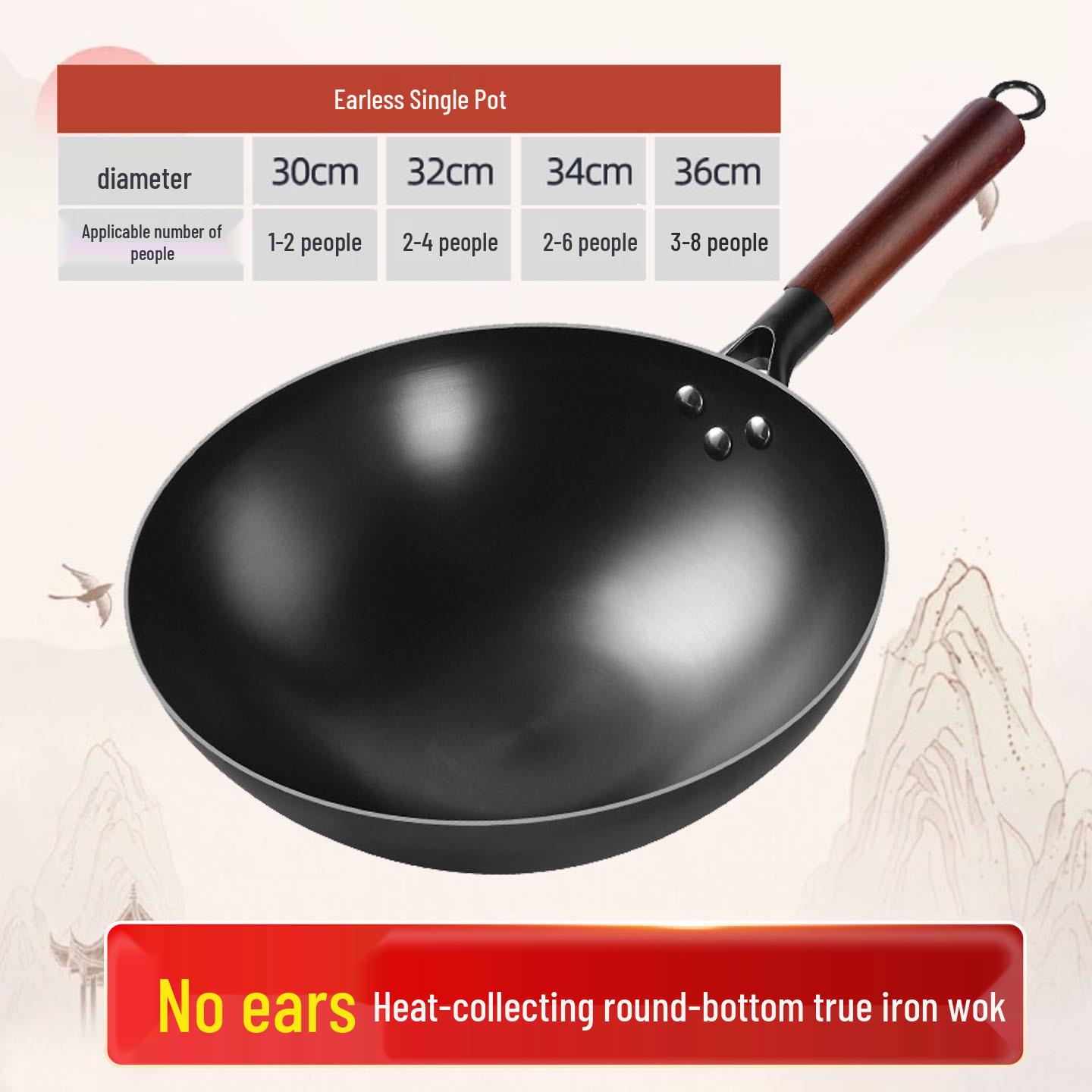 Чугунный вок ручной работы Jiu Huang в стиле олд-фэшн с круглым дном без покрытия для жарки, антипригарный 30 cm
Чугунный вок ручной работы Jiu Huang в стиле олд-фэшн с круглым дном без покрытия для жарки, антипригарный 30 cm