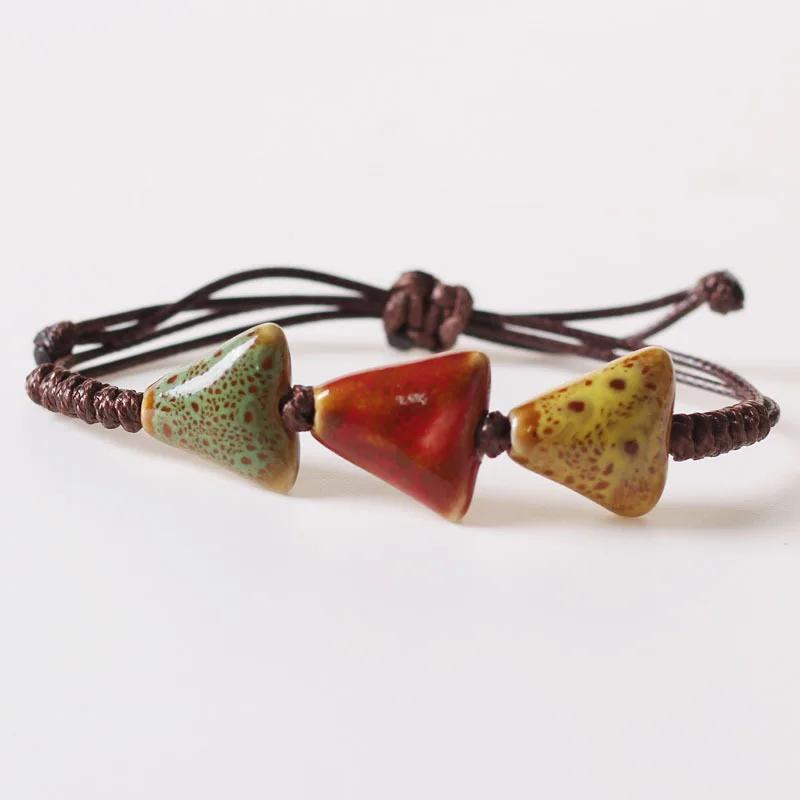 Bohemia Retro Geometry Heart Ceramic Beaded Bracelet for Women Personality Rope Weaving Bangle Jewelry Ethnic Style Accessories
Bohemia Retro Geometry Heart Ceramic Beaded Bracelet for Women Personality Rope Weaving Bangle Jewelry Ethnic Style Accessories
