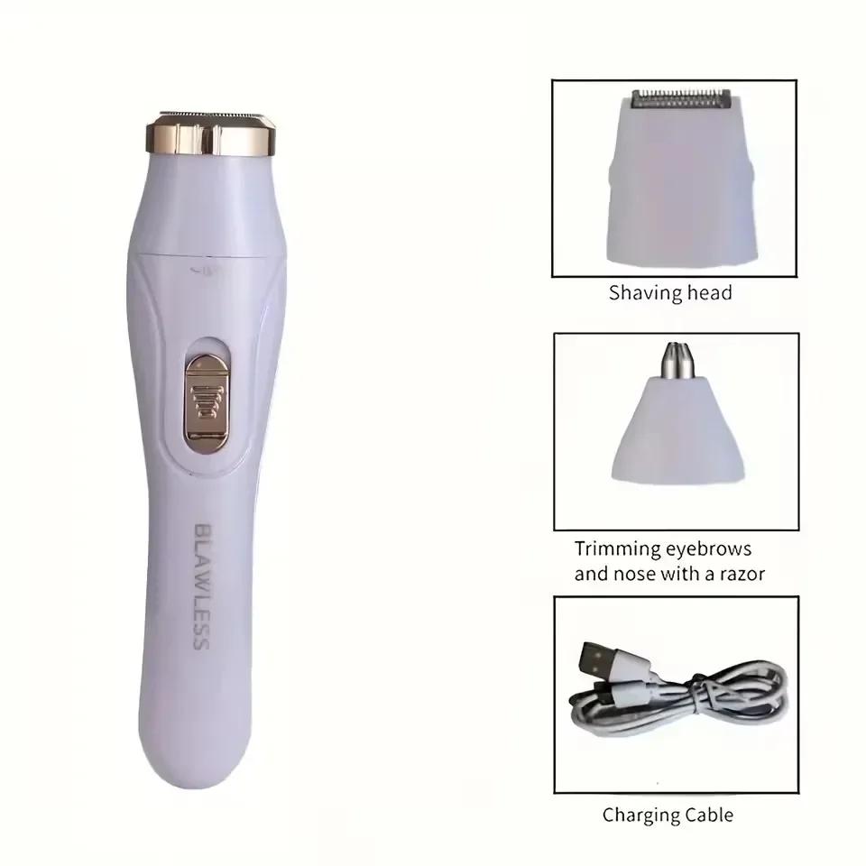 3-in-1 electric hair removal set: USB rechargeable facial, nose, and full body trimmer - the perfect gift for women фіолетовий
3-in-1 electric hair removal set: USB rechargeable facial, nose, and full body trimmer - the perfect gift for women фіолетовий