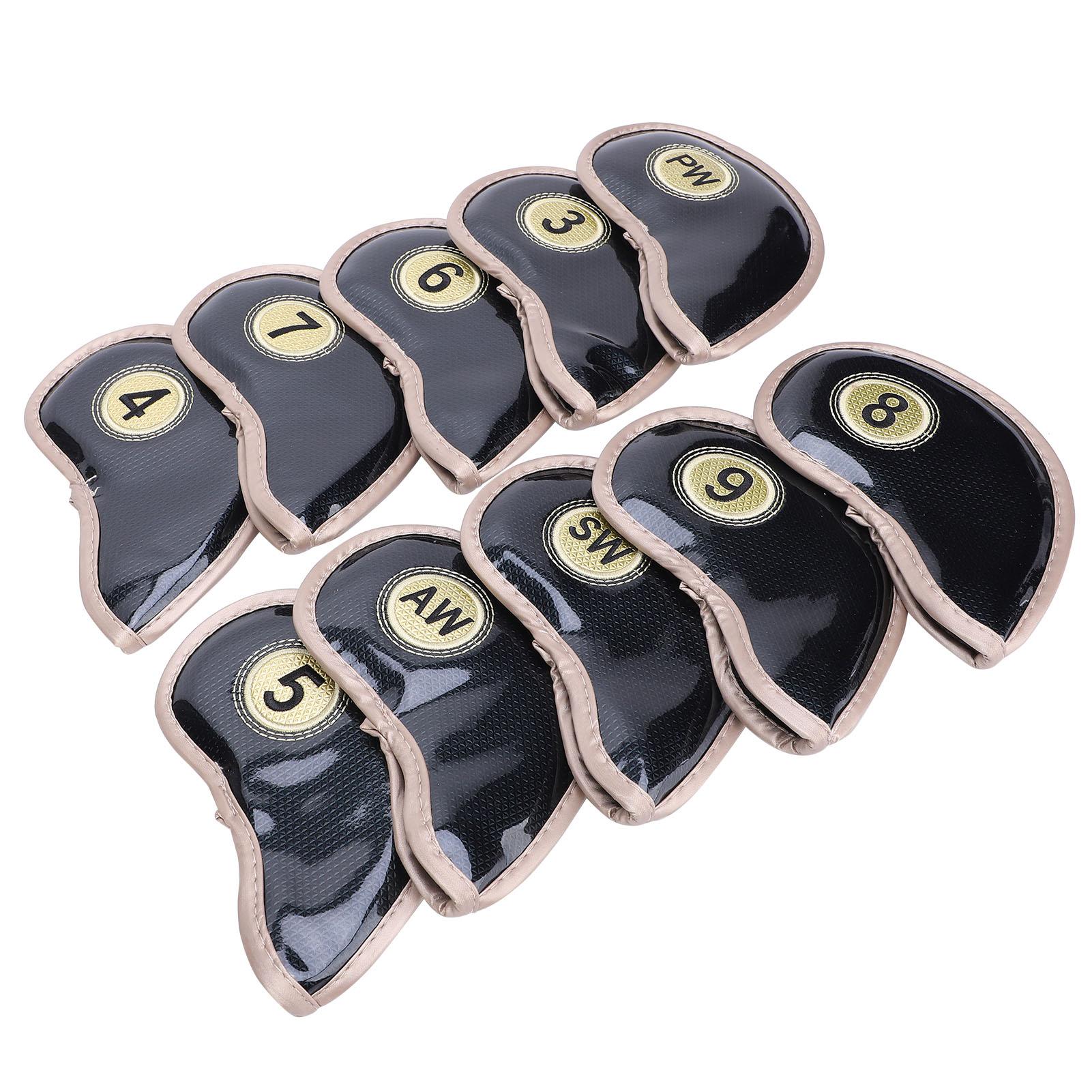 10Pcs Golf Iron Head Covers Sleeve Figure Zipper Sport Pattern Protective PU Waterproof
10Pcs Golf Iron Head Covers Sleeve Figure Zipper Sport Pattern Protective PU Waterproof