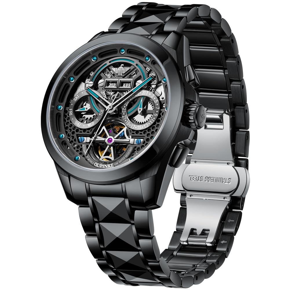 Luxury Mechanical Skeleton Automatic Manual Winding Tungsten Steel Watch Stylish 50M Water Resistant Sapphire Glass Tungsten Band Luminous watch for
Luxury Mechanical Skeleton Automatic Manual Winding Tungsten Steel Watch Stylish 50M Water Resistant Sapphire Glass Tungsten Band Luminous watch for