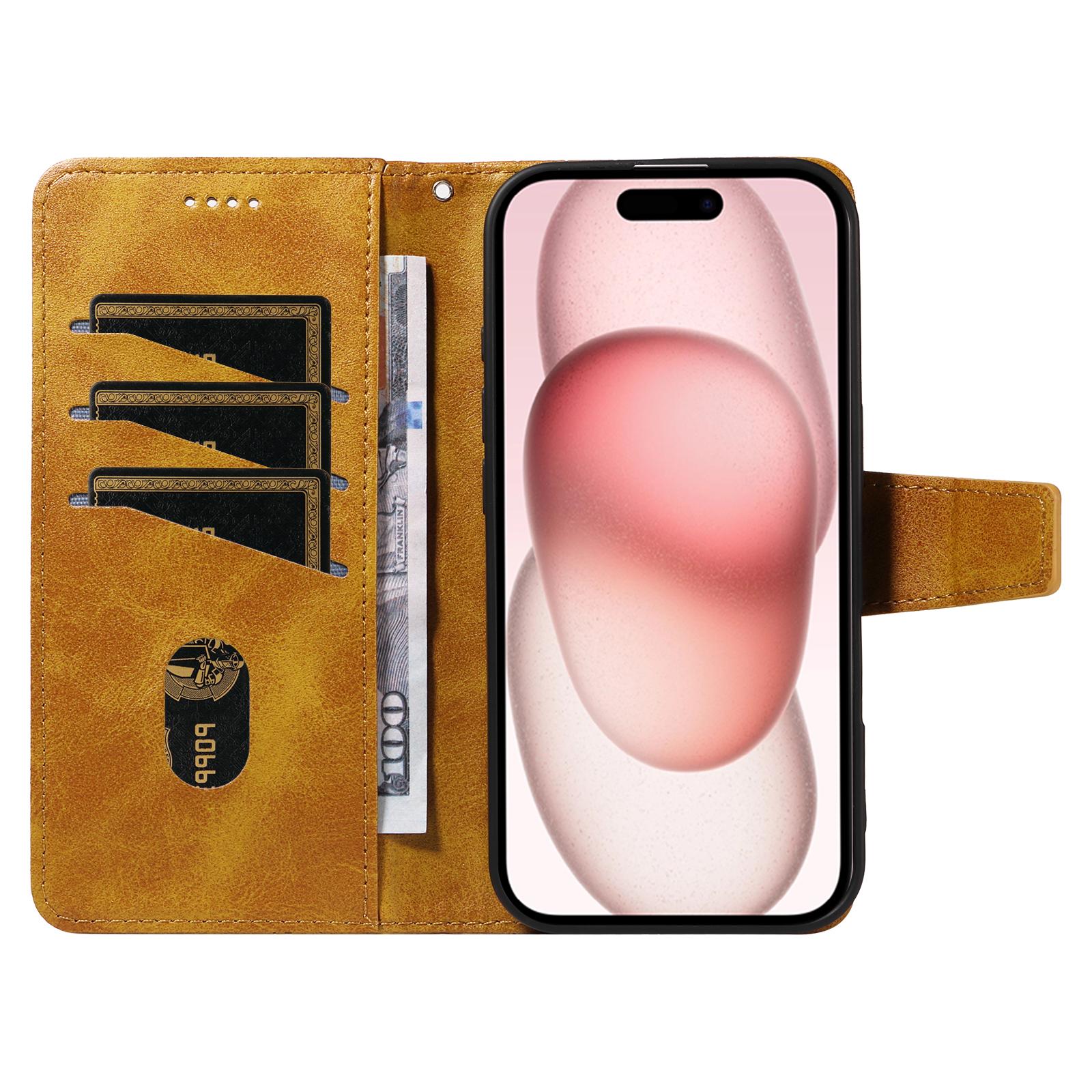 For iPhone 15 Leather Case Wallet Stand Grids Imprinted Phone Cover with Strap Light Purple
For iPhone 15 Leather Case Wallet Stand Grids Imprinted Phone Cover with Strap Light Purple