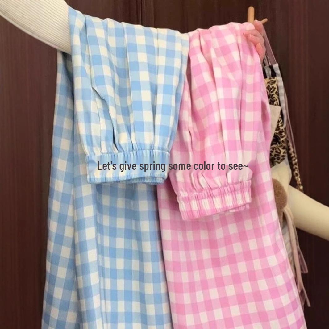 Dopamine Plaid High-Waist Loose Straight-Leg Floor-Length Pants - 2025 Spring Collection Extra Large
Dopamine Plaid High-Waist Loose Straight-Leg Floor-Length Pants - 2025 Spring Collection Extra Large
