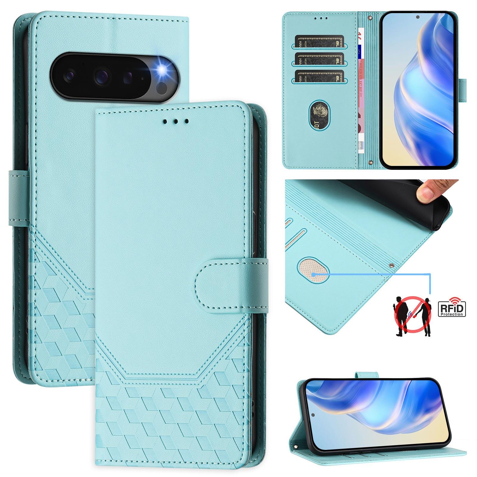For Google Pixel 10 Pro XL Case Imprinted Honeycomb RFID Blocking Leather Phone Cover with Strap Pink
For Google Pixel 10 Pro XL Case Imprinted Honeycomb RFID Blocking Leather Phone Cover with Strap Pink