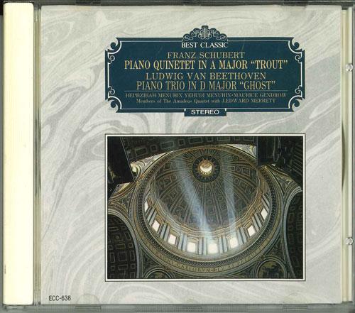 CD FRANZ SCHUBERT / LUDWIG VAN BEETHOV - Piano Quintet The Trout /Piano Trio ECC638 ECHO INDUSTRY 1959 Japan Classical Used
CD FRANZ SCHUBERT / LUDWIG VAN BEETHOV - Piano Quintet The Trout /Piano Trio ECC638 ECHO INDUSTRY 1959 Japan Classical Used