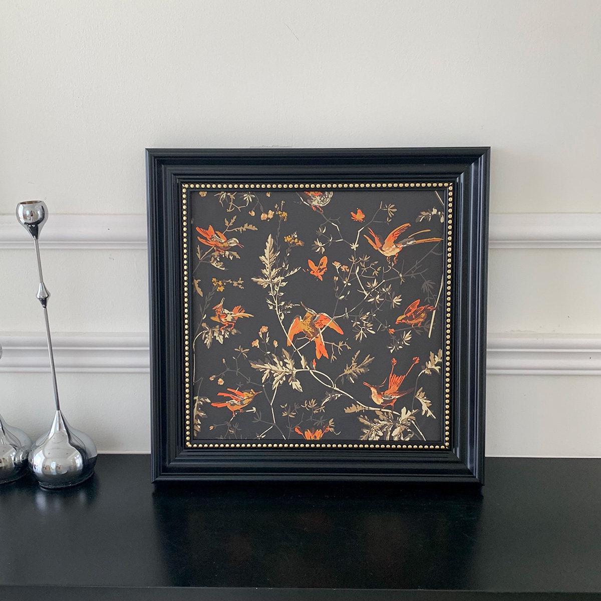 New Chinese Style Decorative Painting: Flower & Bird Fu Lu Wall Art for Living Room, Bedroom, or Dining Room with Square Photo Frame. 【Inner diameter 30*30cm】
New Chinese Style Decorative Painting: Flower & Bird Fu Lu Wall Art for Living Room, Bedroom, or Dining Room with Square Photo Frame. 【Inner diameter 30*30cm】
