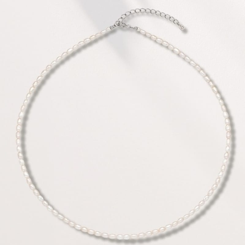 ozel Silver925 Classic Fresh Water Baby Pearl Necklace PS059N White gold
ozel Silver925 Classic Fresh Water Baby Pearl Necklace PS059N White gold