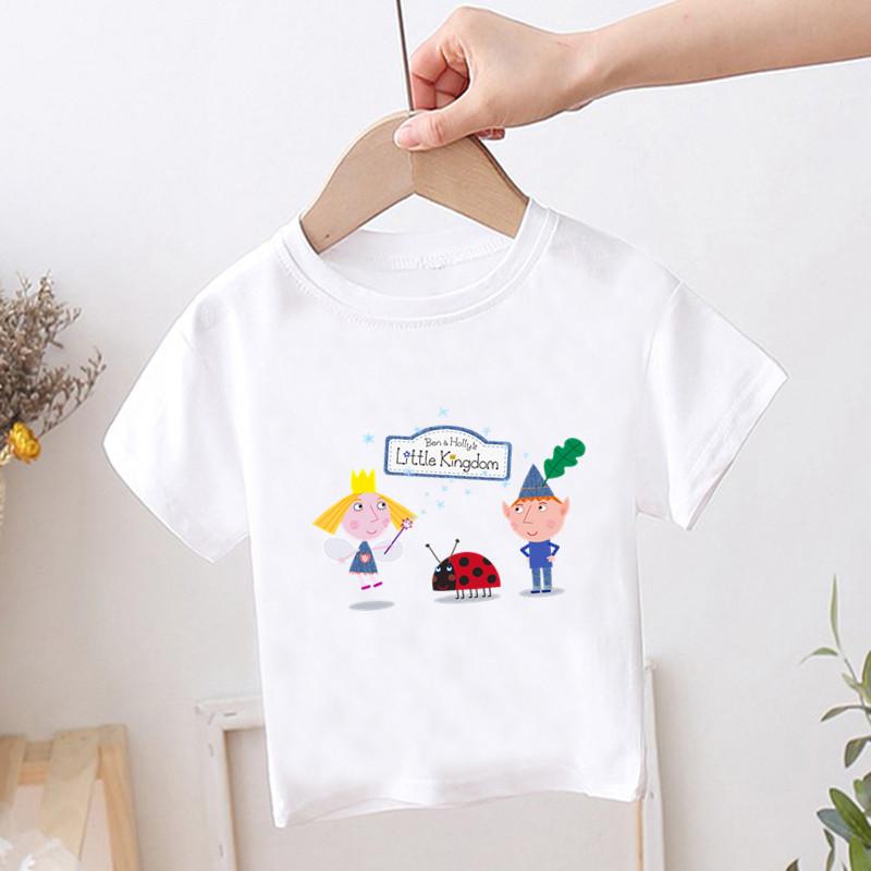 Children Cartoon Print Ben And Holly Kingdom Funny T-shirts Kids Cute Summer Tee Casual Tops Baby Clothes For Boys/Girls 140
Children Cartoon Print Ben And Holly Kingdom Funny T-shirts Kids Cute Summer Tee Casual Tops Baby Clothes For Boys/Girls 140