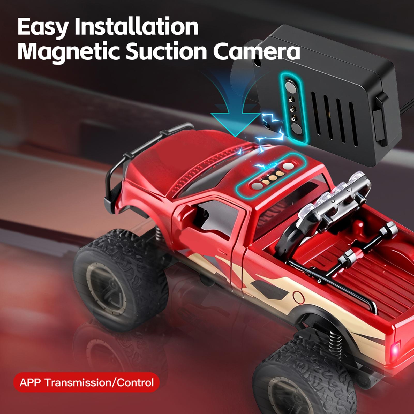 1:64 Mini RC Car, 2.4G 4WD FPV Remote Control Off Road Vehicle with HD Camera, Gyro, LED Lights, APP Controlled Model червоний
1:64 Mini RC Car, 2.4G 4WD FPV Remote Control Off Road Vehicle with HD Camera, Gyro, LED Lights, APP Controlled Model червоний
