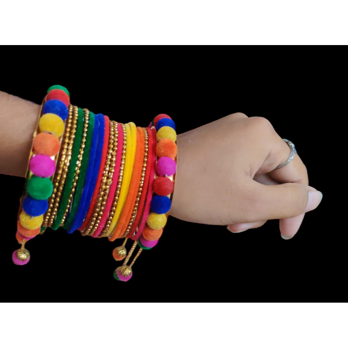 @ Beautiful Velvet worked Glossy Finished Bangle Set For Women And Girls Zr-1560-60%Off
@ Beautiful Velvet worked Glossy Finished Bangle Set For Women And Girls Zr-1560-60%Off