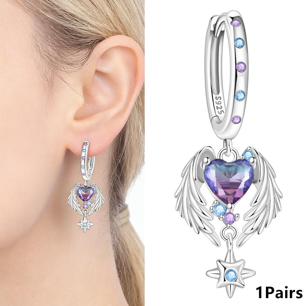 925 Silver Hoop Earrings for Women Eternal Love Red Zircon Double Hearts Earrings Jewelry Anniversary Birthday Gift
925 Silver Hoop Earrings for Women Eternal Love Red Zircon Double Hearts Earrings Jewelry Anniversary Birthday Gift