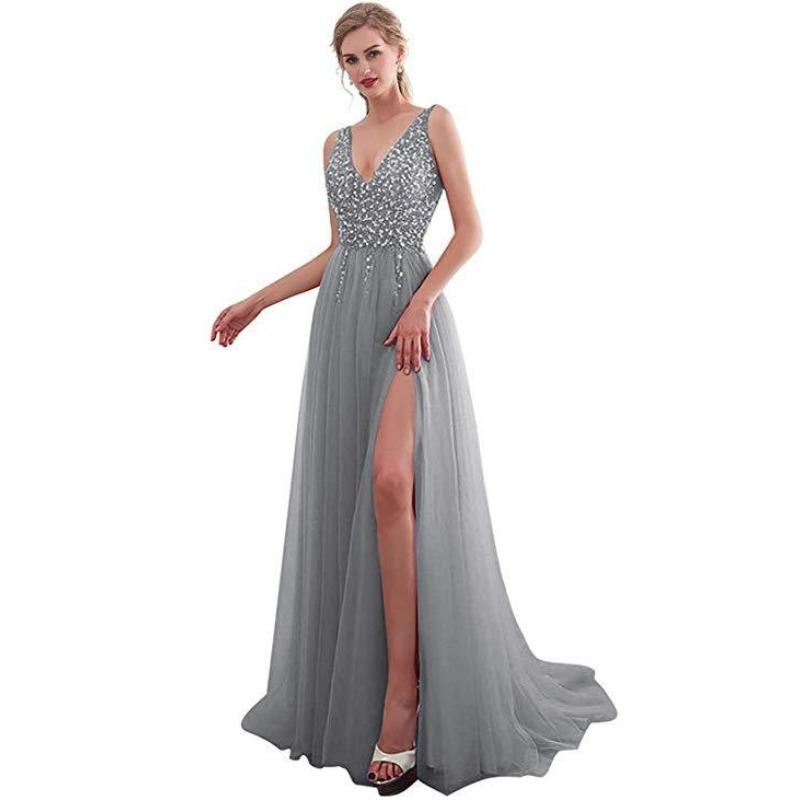 new women s wish dress deep sleeveless split sequins elegant banquet evening dress XXXL сірий колір
new women s wish dress deep sleeveless split sequins elegant banquet evening dress XXXL сірий колір