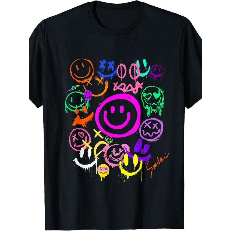 European sizes Smile Face Emoticons Fun Vivid Graffiti Smileys, Graphic T-Shirt Same style for men S чёрный
European sizes Smile Face Emoticons Fun Vivid Graffiti Smileys, Graphic T-Shirt Same style for men S чёрный