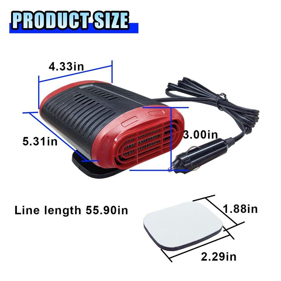 Car Heater, 12V 150W Windshield Defogger and Defroster that Plug into Cigarette Lighter for Winter, 2 in 1 Fast Heating amp Cool червоний колір чорний
Car Heater, 12V 150W Windshield Defogger and Defroster that Plug into Cigarette Lighter for Winter, 2 in 1 Fast Heating amp Cool червоний колір чорний